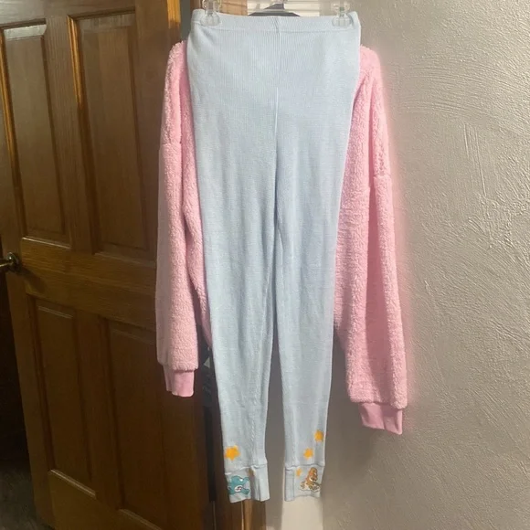Care Bear set 3X Fluff hoodie+⭐️waffle pant+🧦🐻socks+headband/wristband NIP💕$19 - Picture 4 of 17